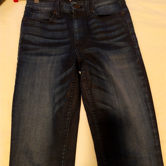 Guess jeans, dark wash, coated, skinny, mid/high rise, size 27 - Picture 1 of 5